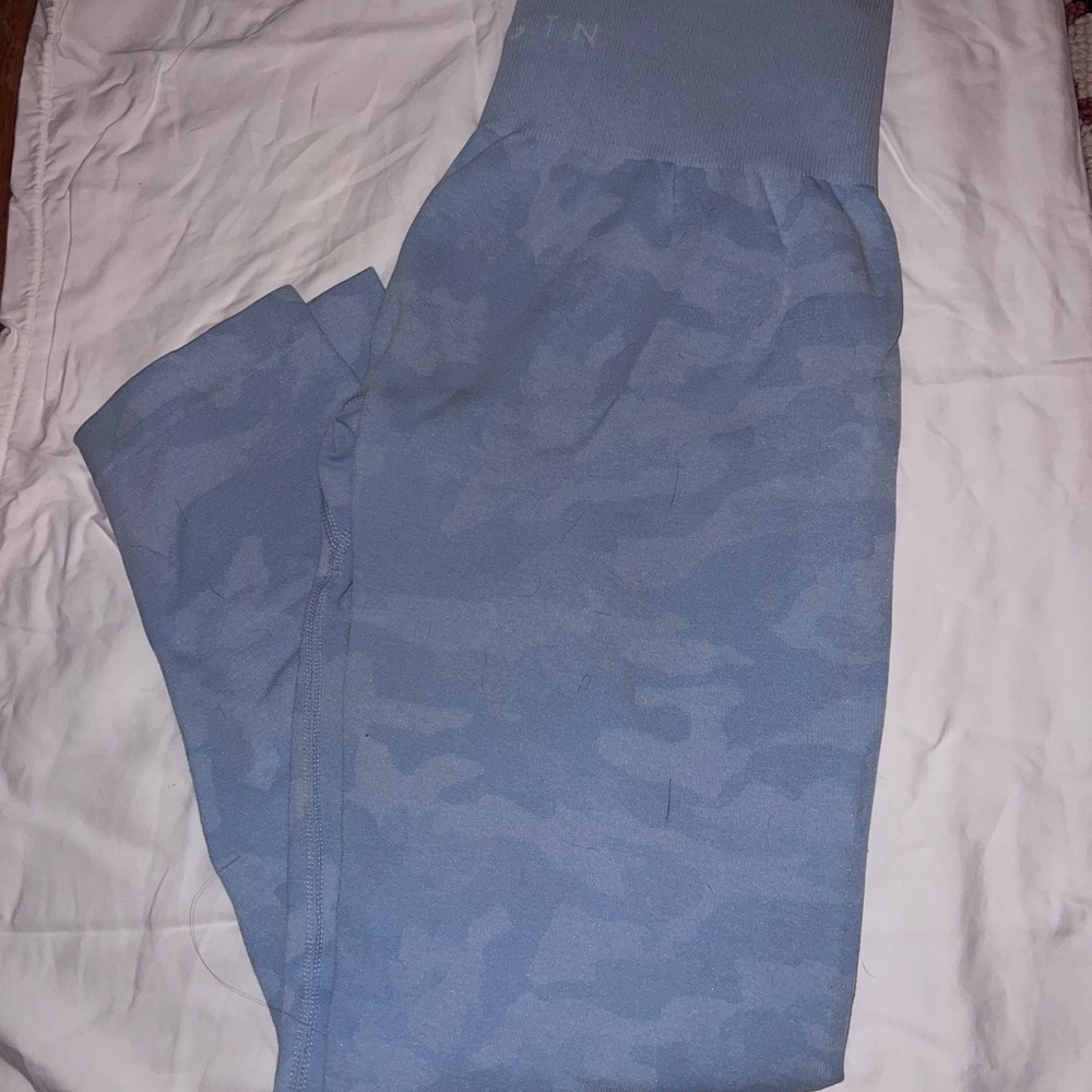NVGTN Blue Camouflage Leggings Medium